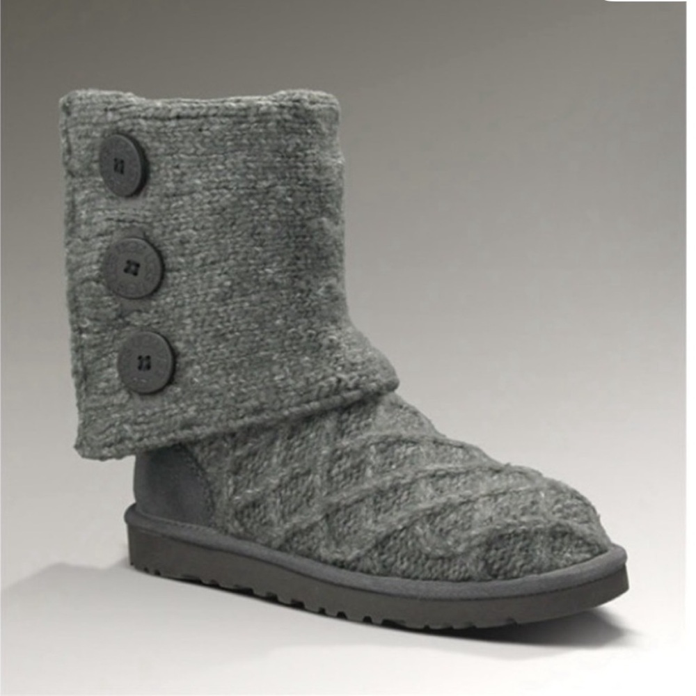 UGG Australia Lattice Cardy Tall Knit Winter Boots - Picture 4 of 9